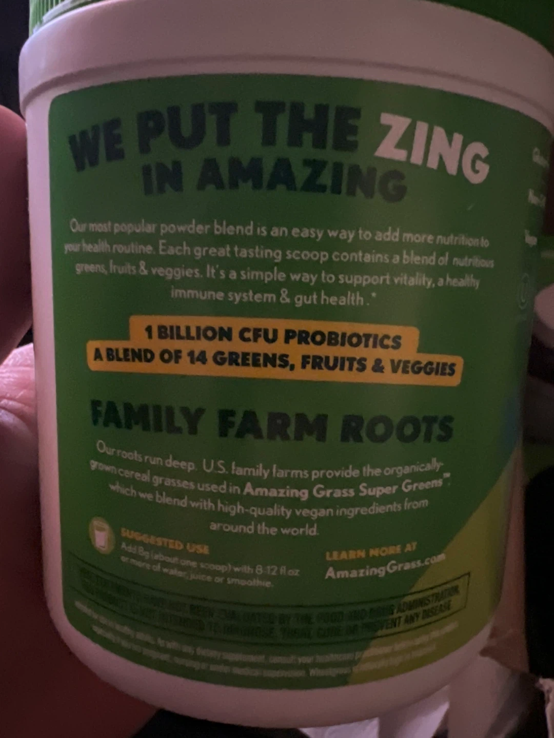 Amazing Grass Super Greens "The Original" Supplement - photo 2