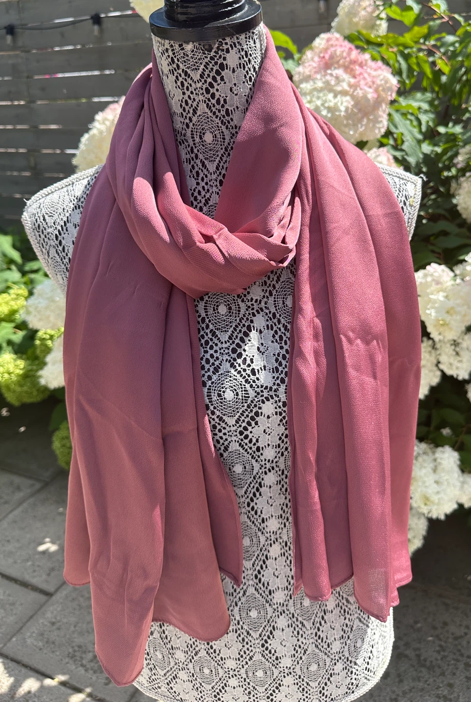 Dusty Rose Pink Scarf