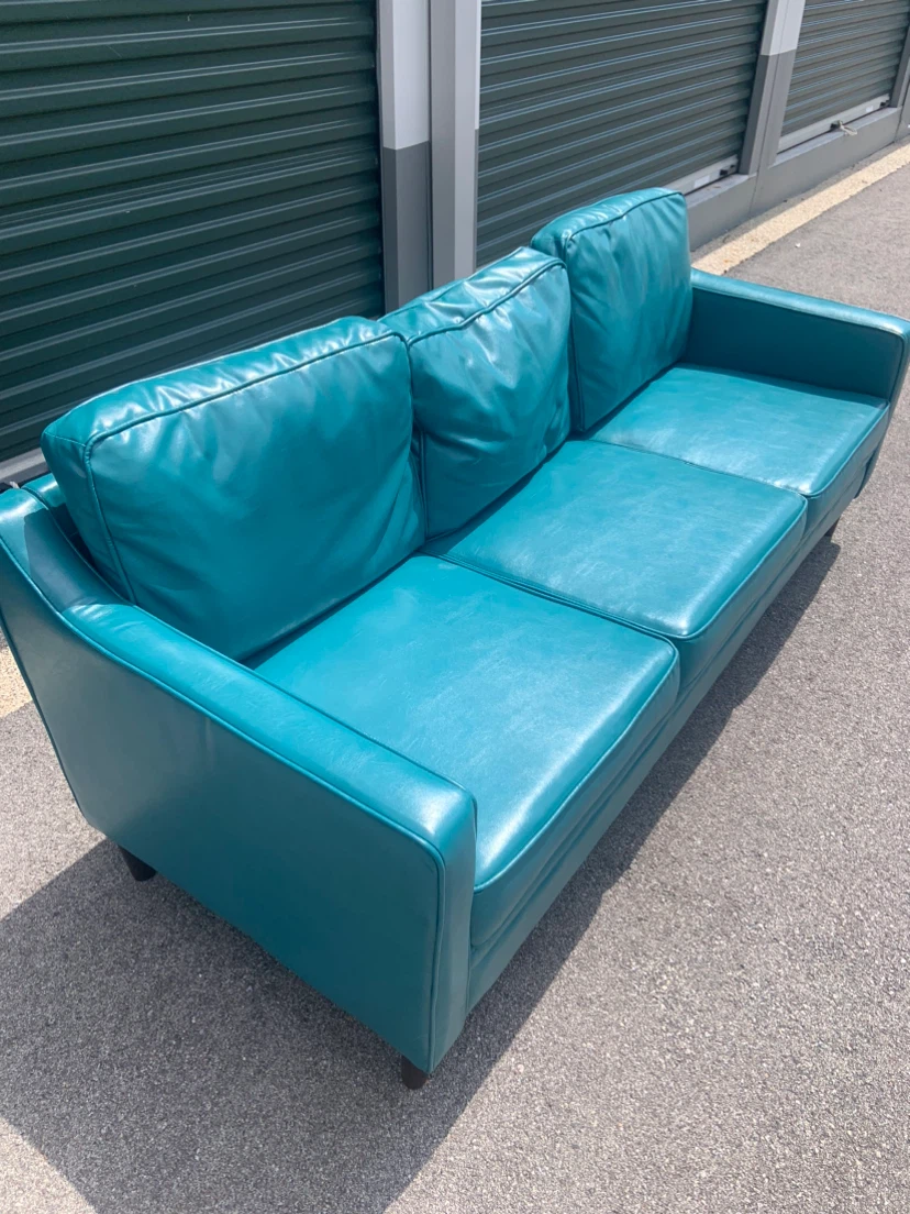 Teal 3-Seater Sofa - photo 3