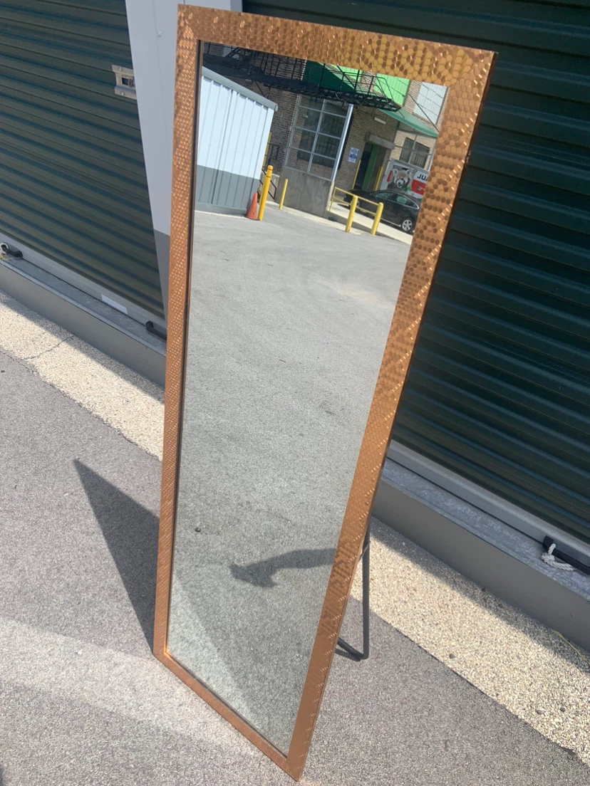 Copper Honeycomb Full Length Mirror