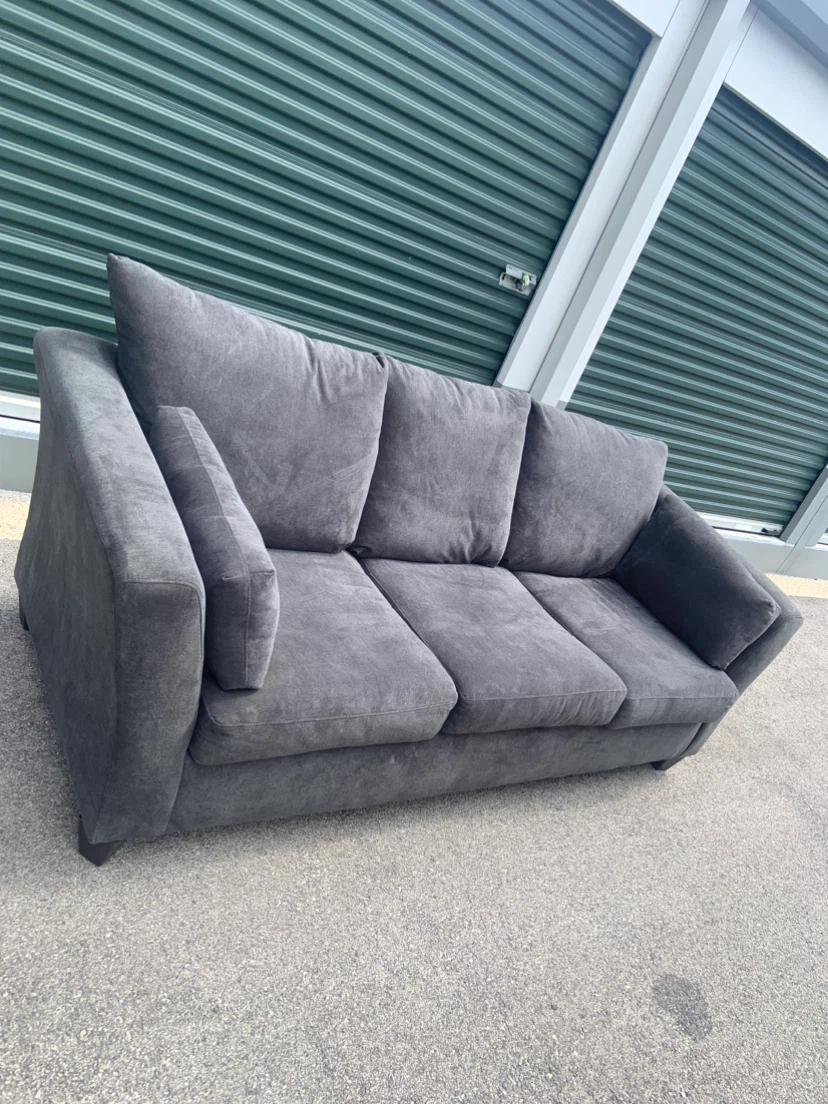 Dark Gray Upholstered Sofa
