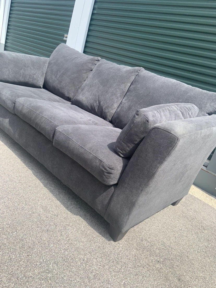 Dark Gray Upholstered Sofa - photo 3