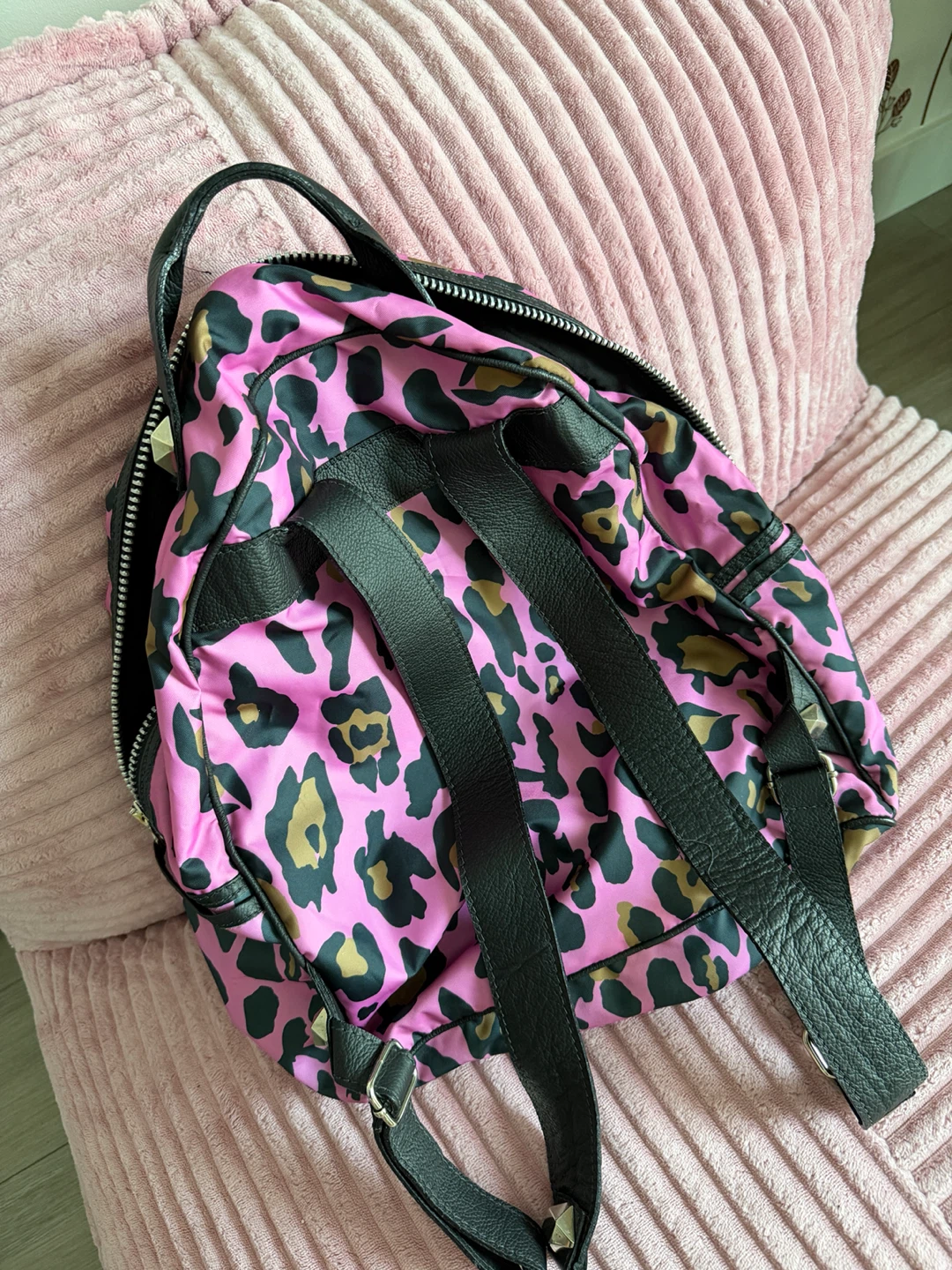 Adorada Pink Leopard Print Backpack - photo 3