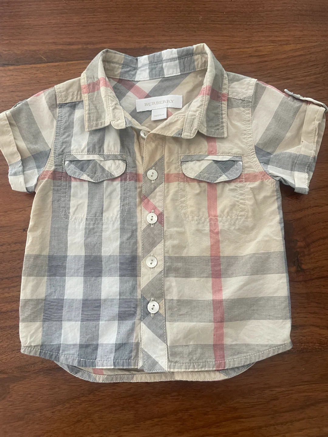 Burberry Nova Check Short Sleeve Shirt (3M/60cm) - photo 3