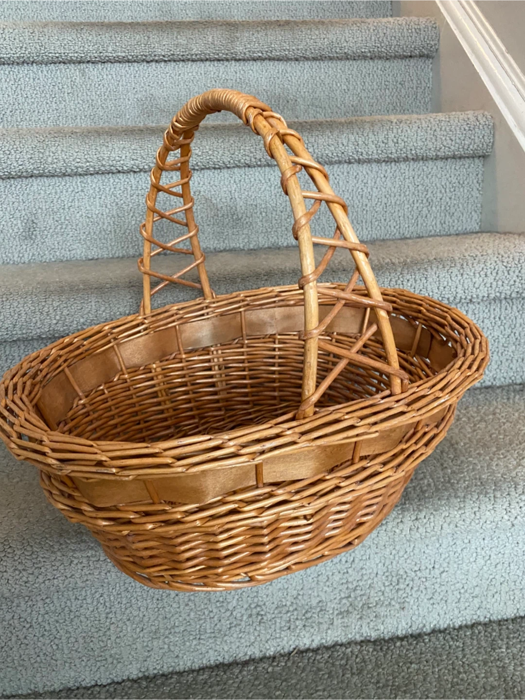 Wicker Basket with Handle