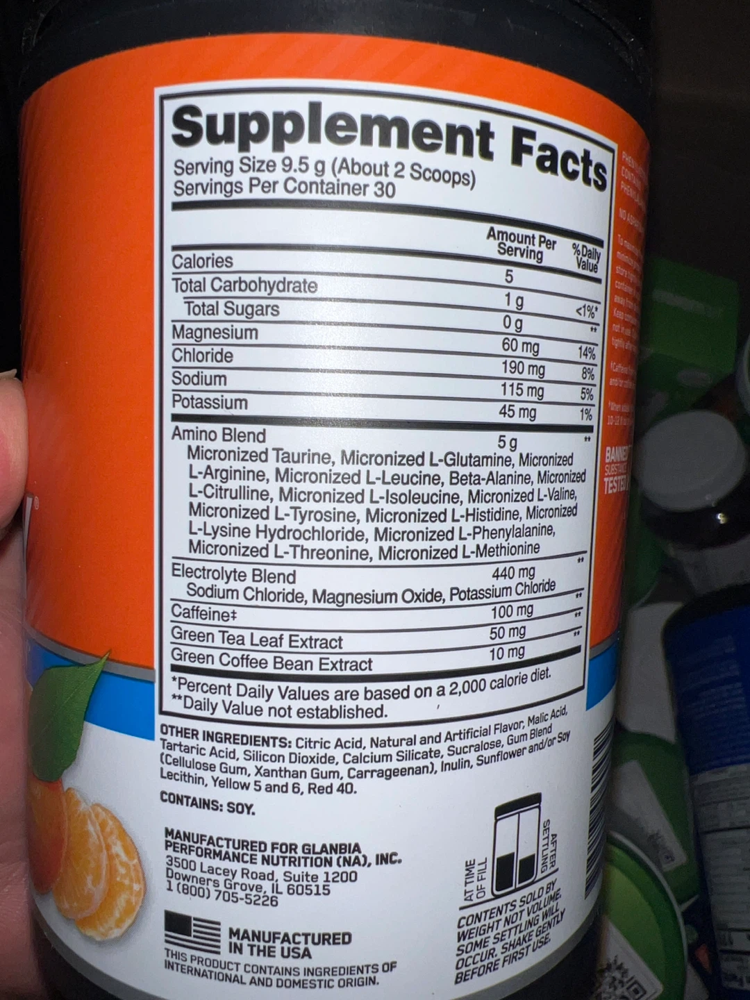 Optimum Nutrition Essential Amino Energy - Tangerine Wave - photo 2
