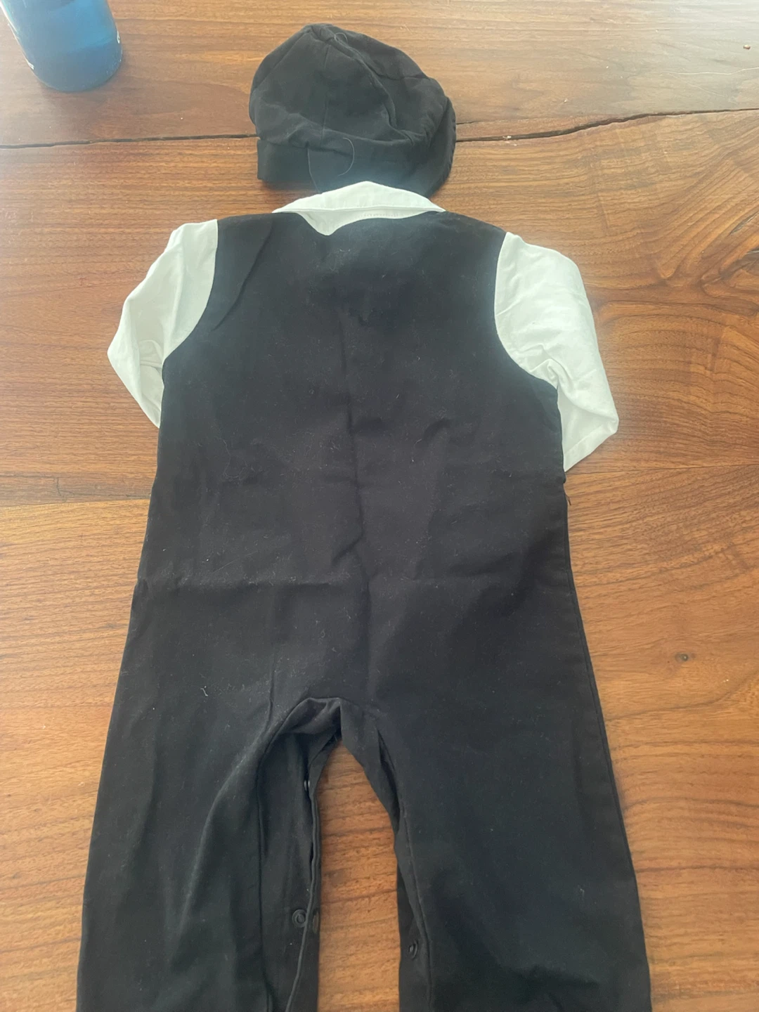 Baby Boy Formal Vest Suit Romper with Hat - photo 5