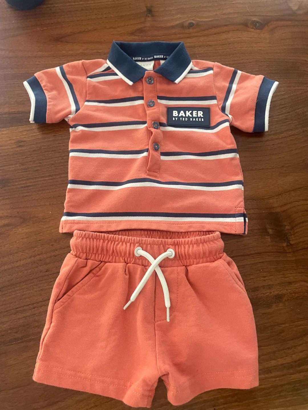 Ted Baker Baby Boys Striped Polo Shirt and Shorts Set