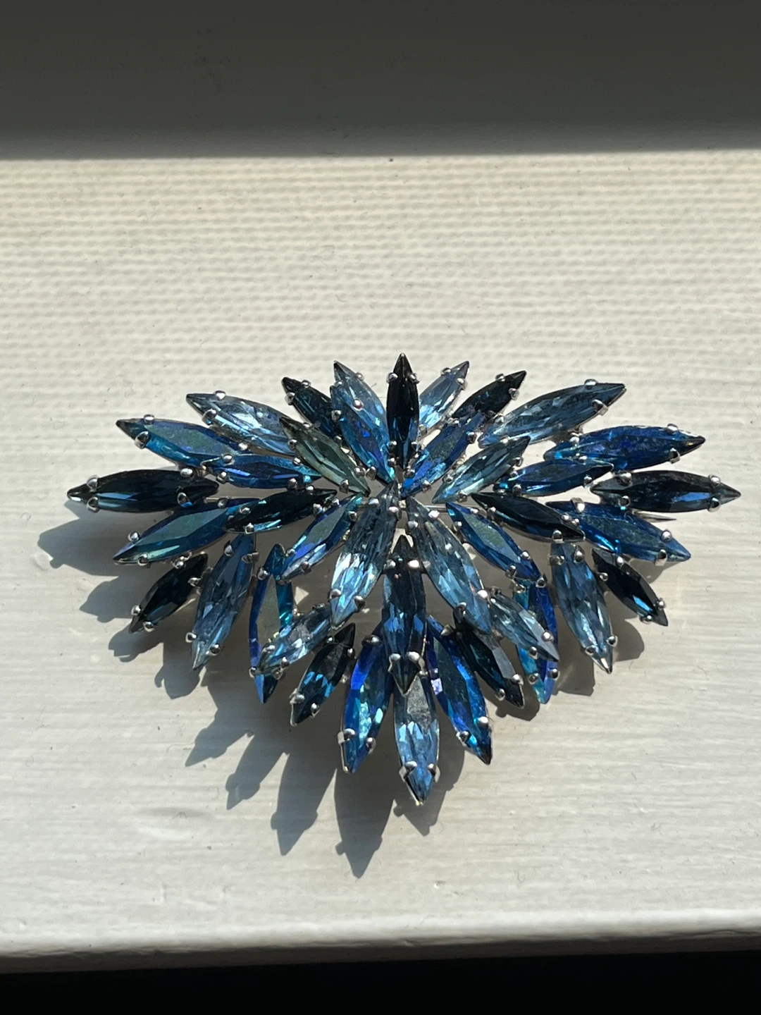 Sherman blue sapphire brooch