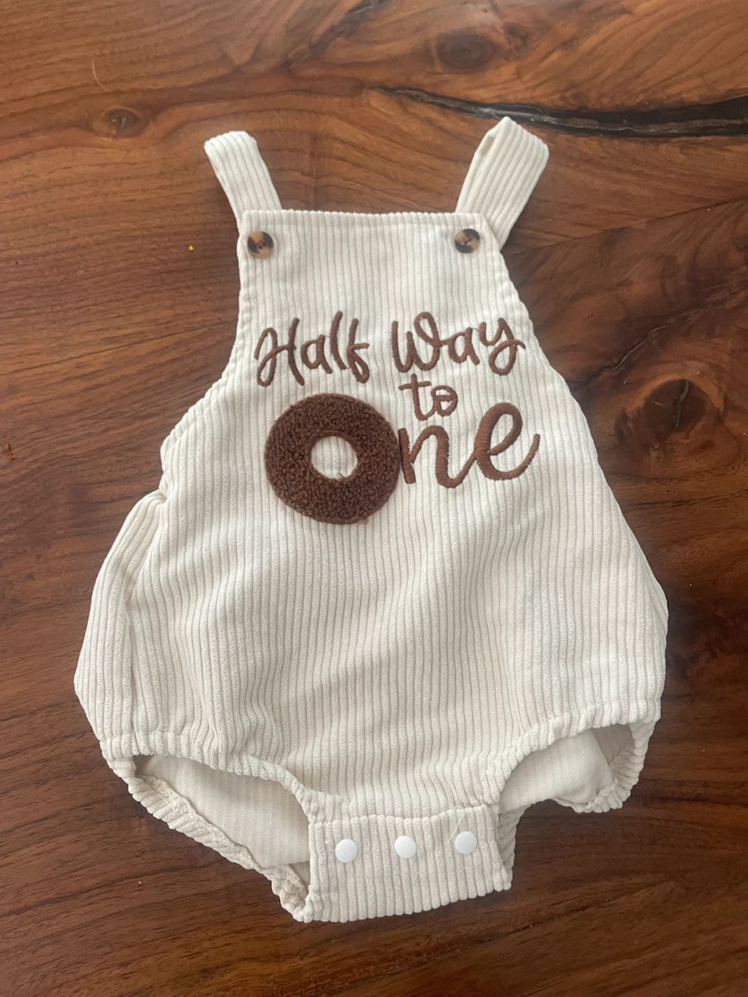 Baby Corduroy Romper - Half Way to One