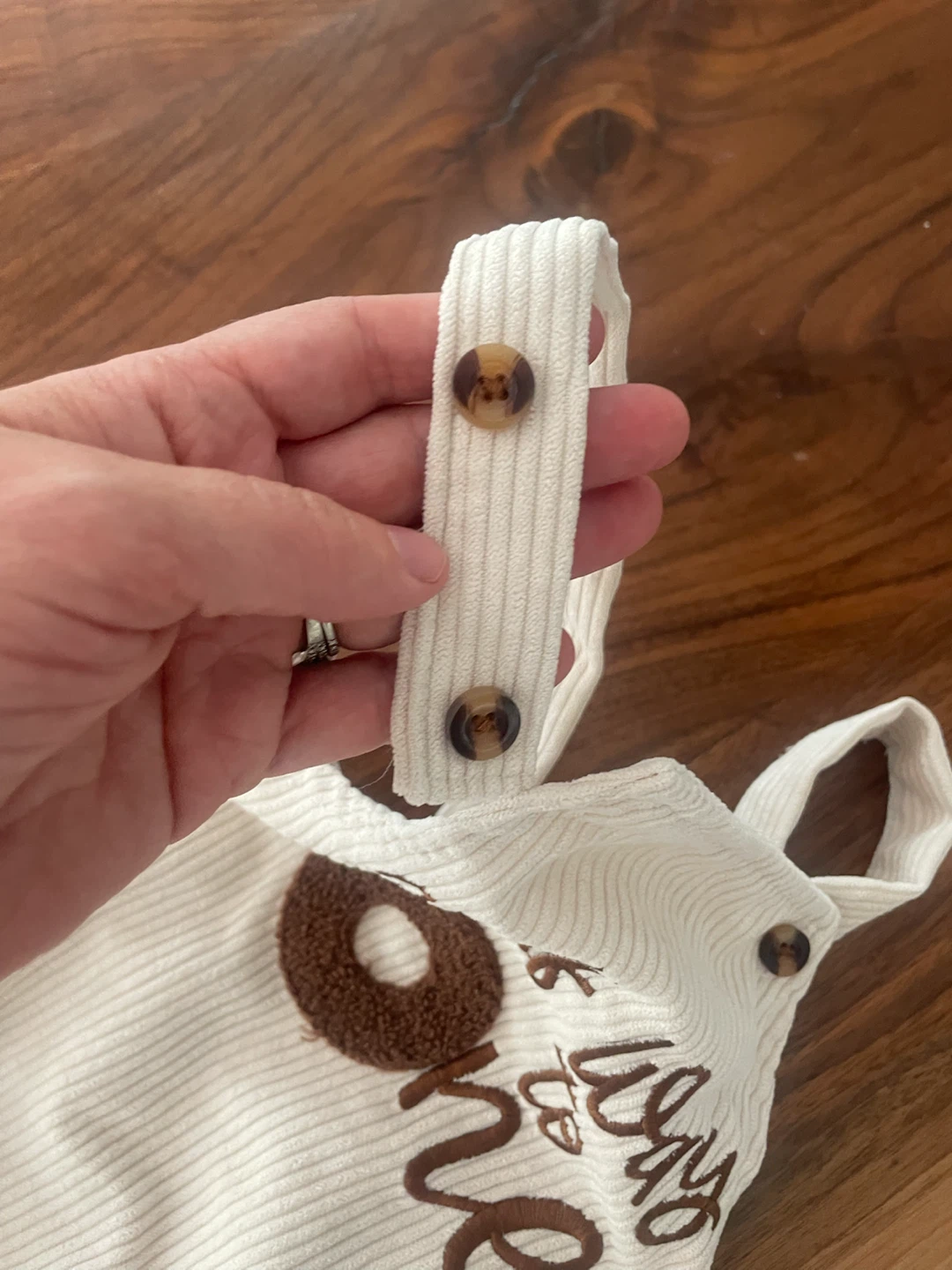 Baby Corduroy Romper - Half Way to One - photo 3