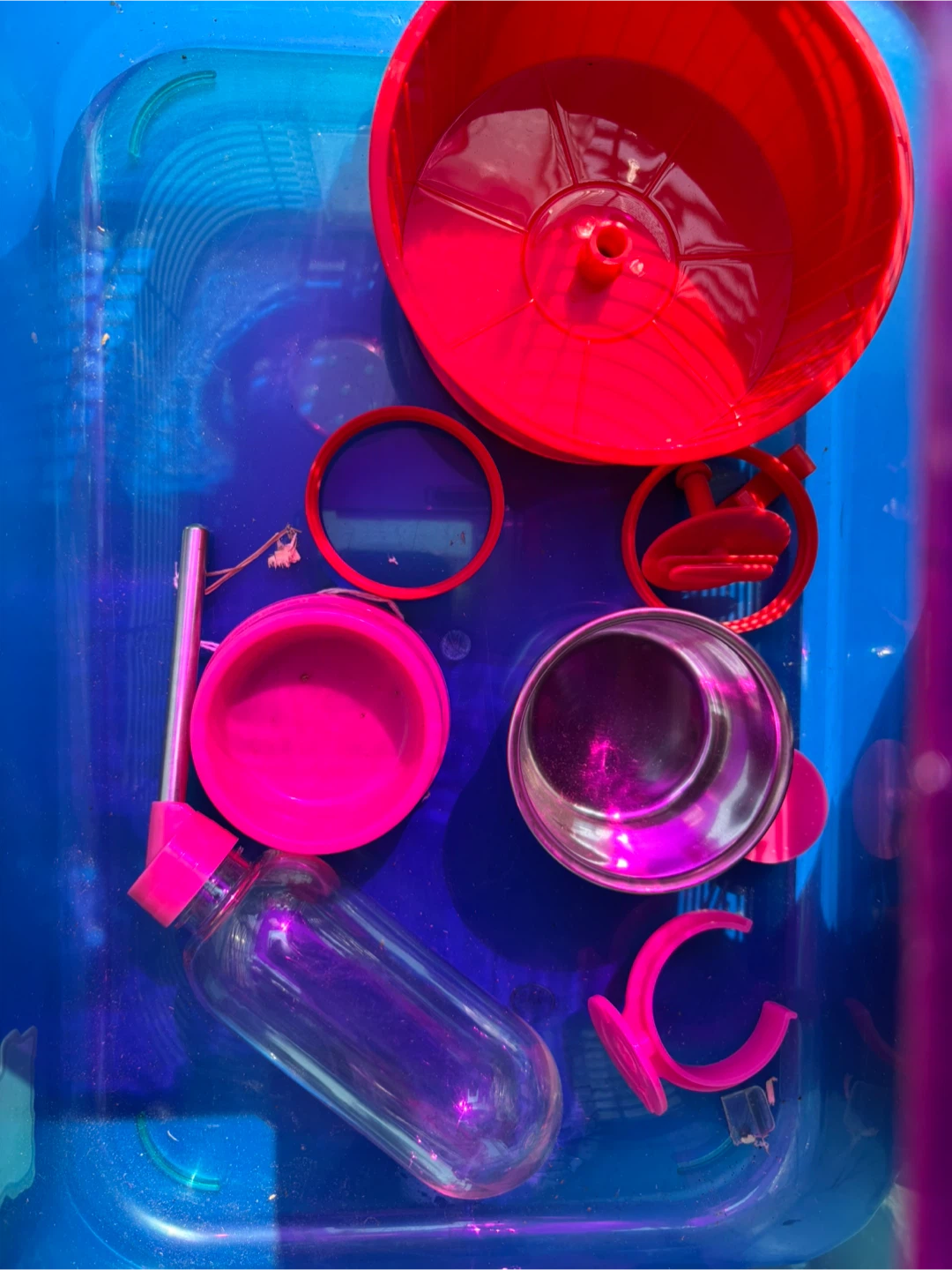 Hampster cage with bedding - photo 3
