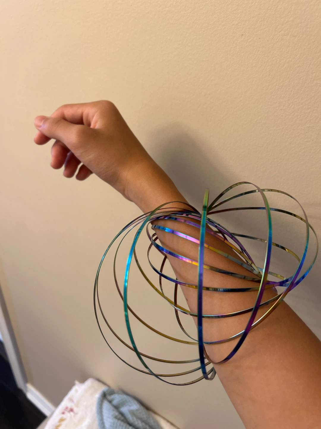 Rainbow Metal Flow Ring Toy - photo 3
