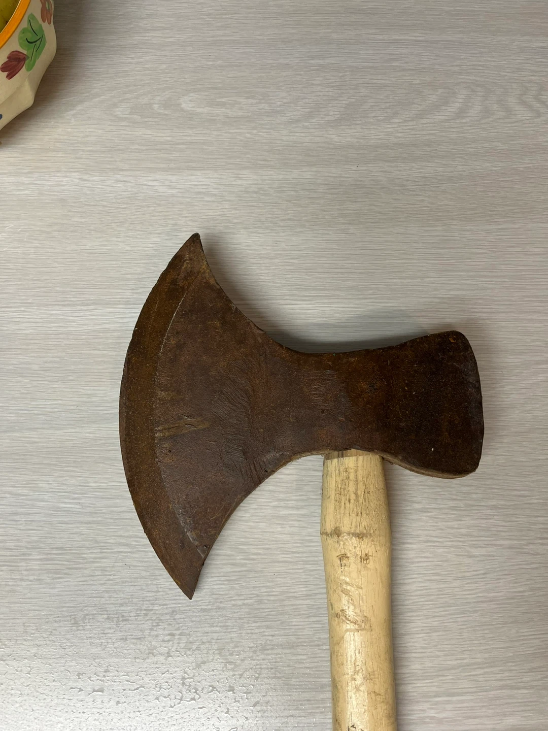 Rare antique axe blacksmith made 1800s