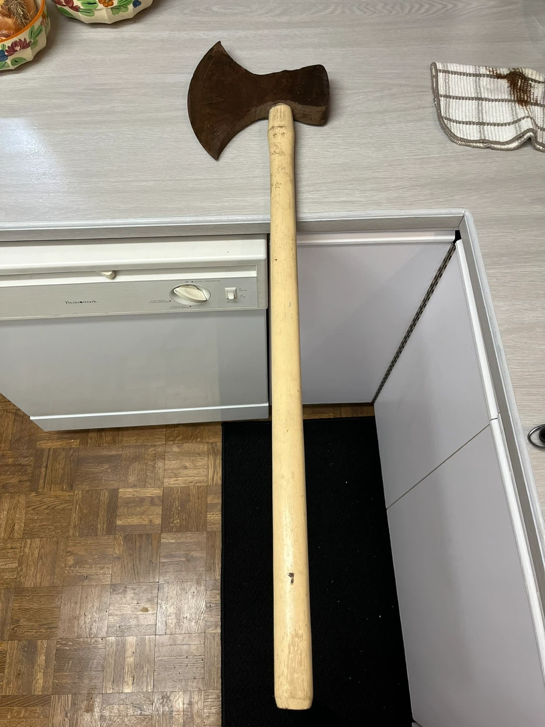 Rare antique axe blacksmith made 1800s - photo 2