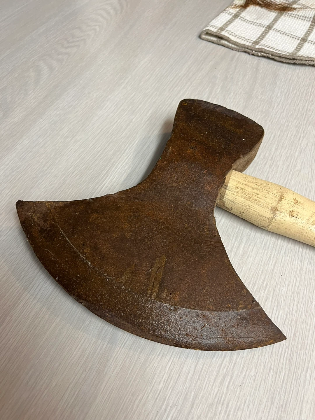 Rare antique axe blacksmith made 1800s - photo 3