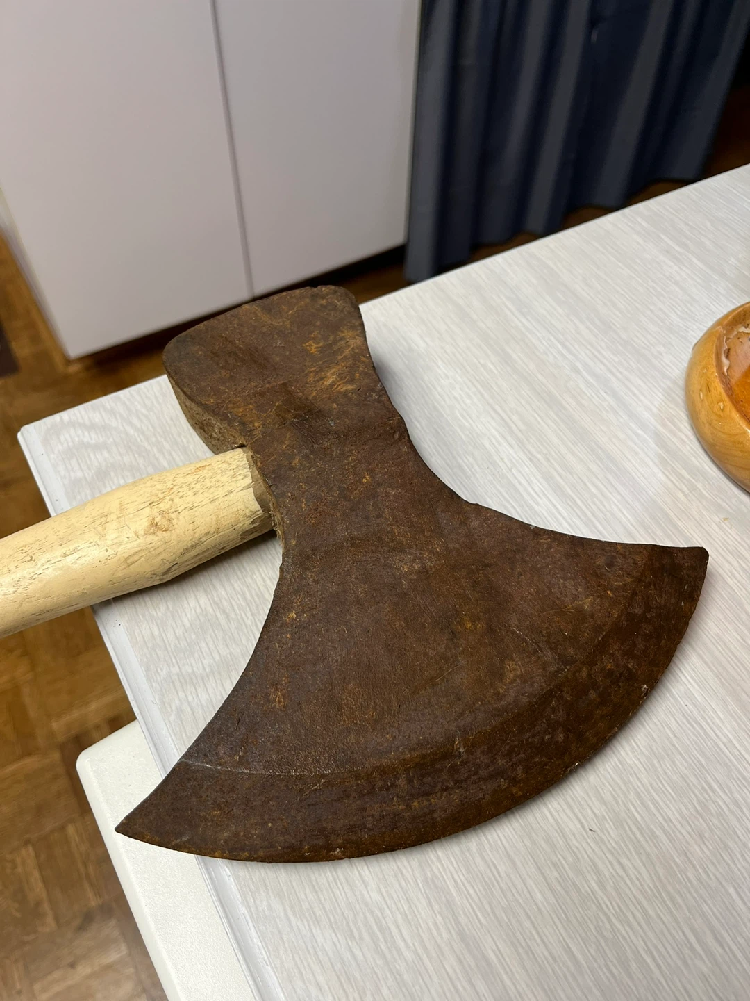 Rare antique axe blacksmith made 1800s - photo 4