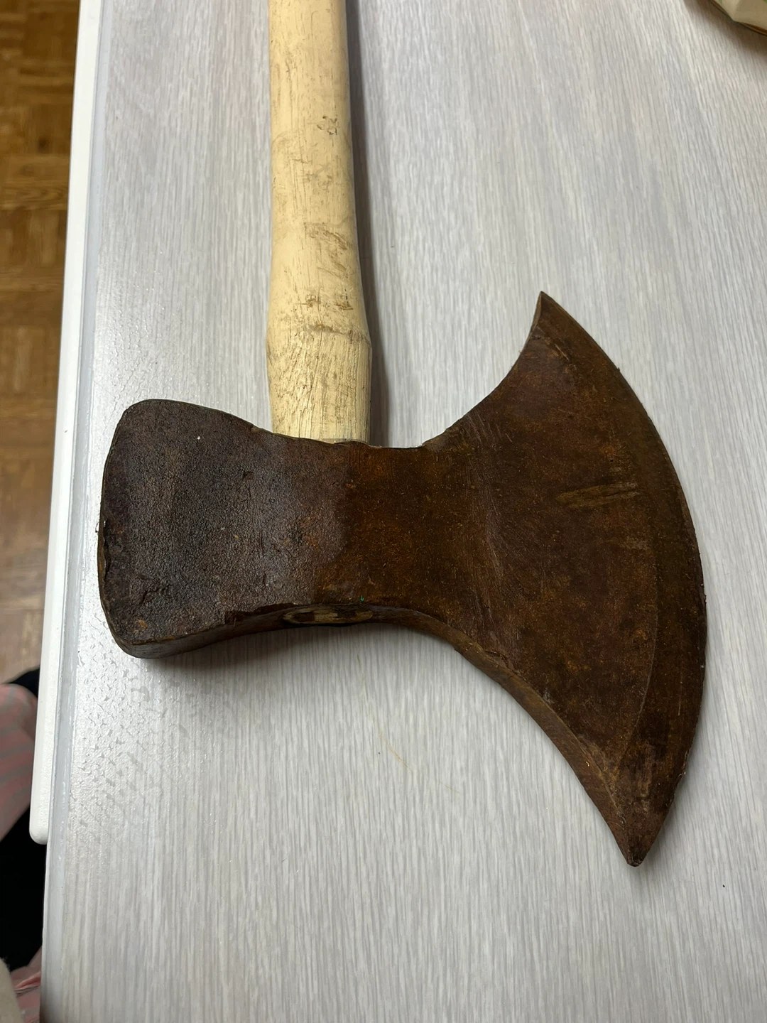 Rare antique axe blacksmith made 1800s - photo 5
