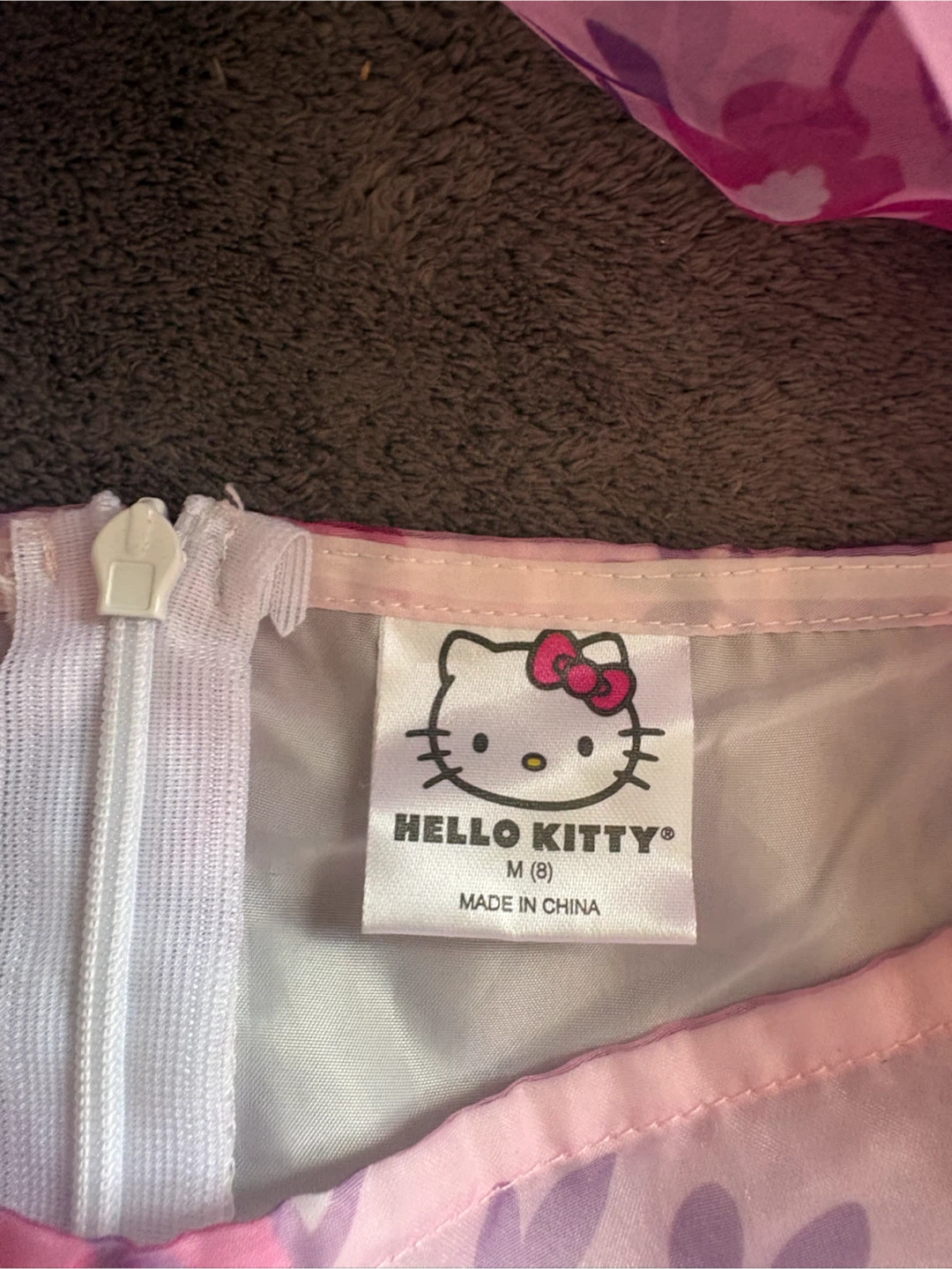 Hello Kitty Dress - Pink Floral Print - Size Medium - photo 2