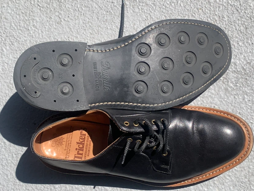 Tricker's Black Leather Oxford Shoes made for Prince of Wales - photo 2