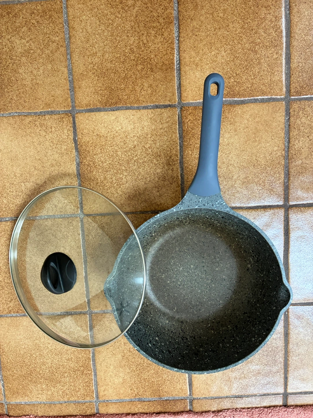 Granite Stone Frying Pan with Lid