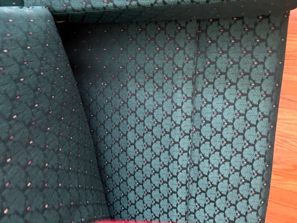 Green Armchair and sofa with Patterned Fabric - photo 3