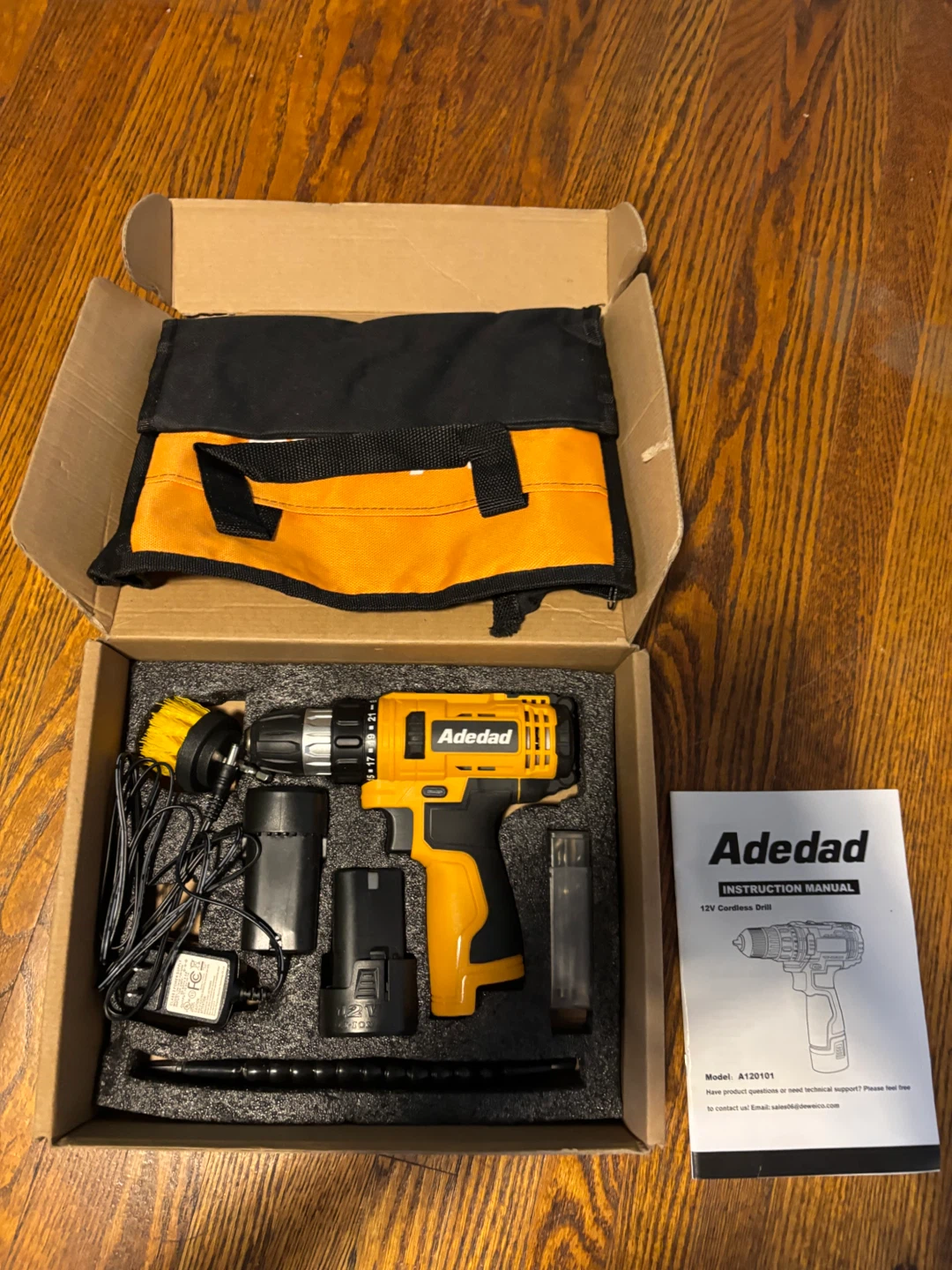 Adedad 12V Cordless Drill Set Electric Power Drill