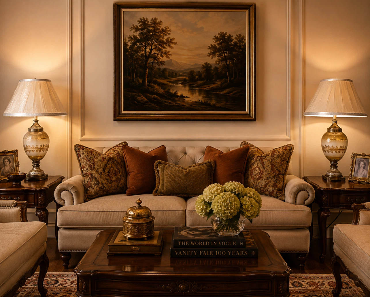 Pair of ornate table lamps. Each - photo 3