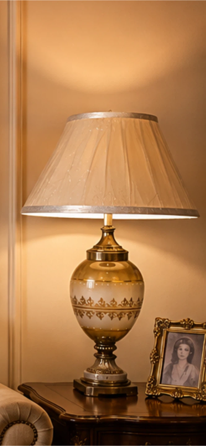 Pair of ornate table lamps. Each - photo 4