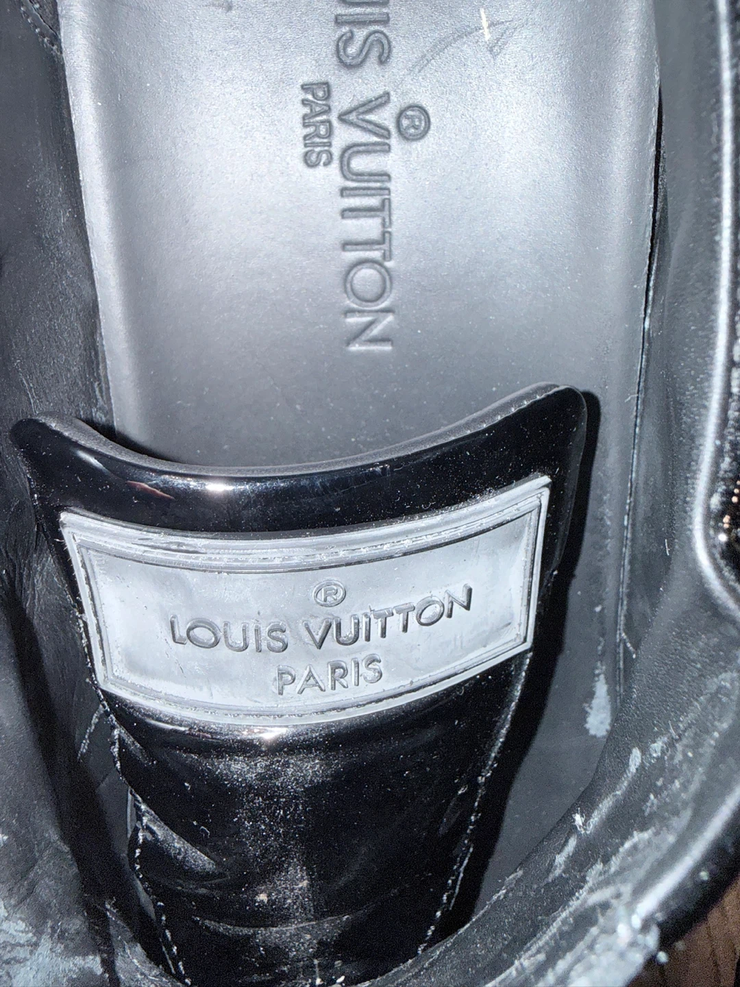 Louis Vuitton Black Patent Leather Buckle Shoes Size 8 - photo 5