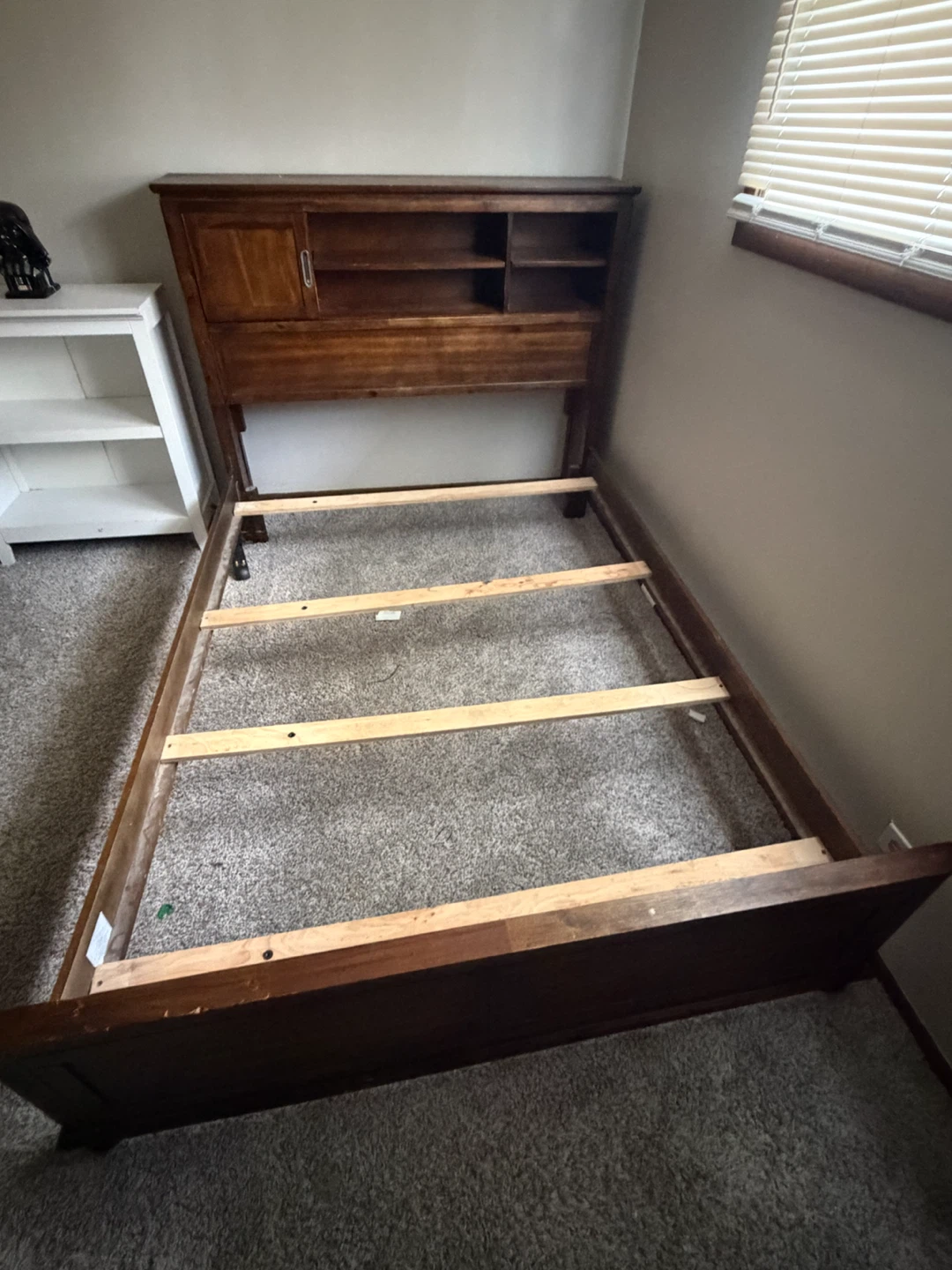 Bedroom Set- 2 Dark Brown Dressers and Bookcase Headboard Set