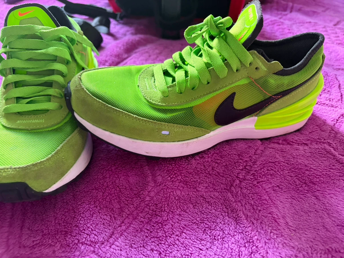 Nike Waffle One SE Bright Green Sneakers - photo 2