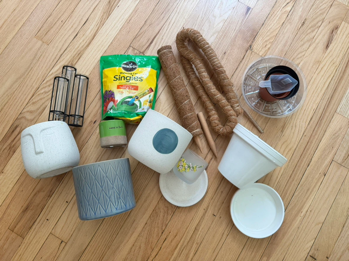 Assorted Planters and plant products