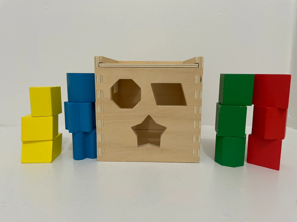 Melissa & Doug Shape Sorting Cube Wooden Classic Educational Toy