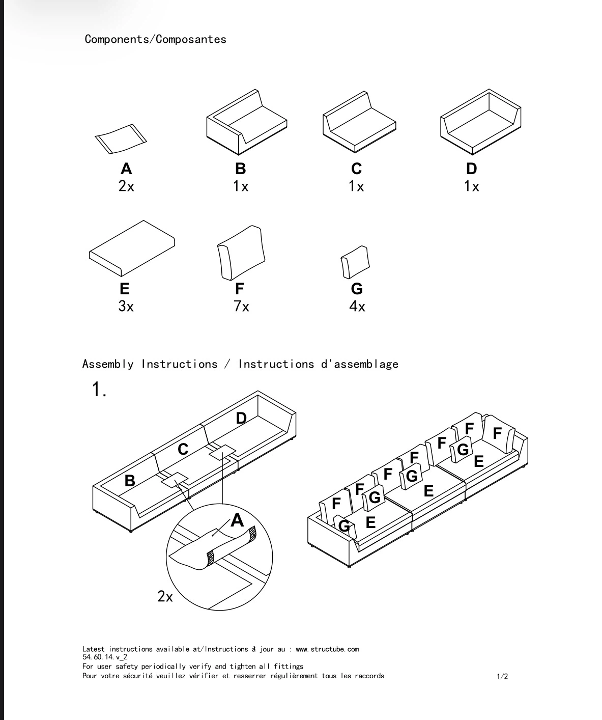Large Modular Sectional Sofa - photo 4