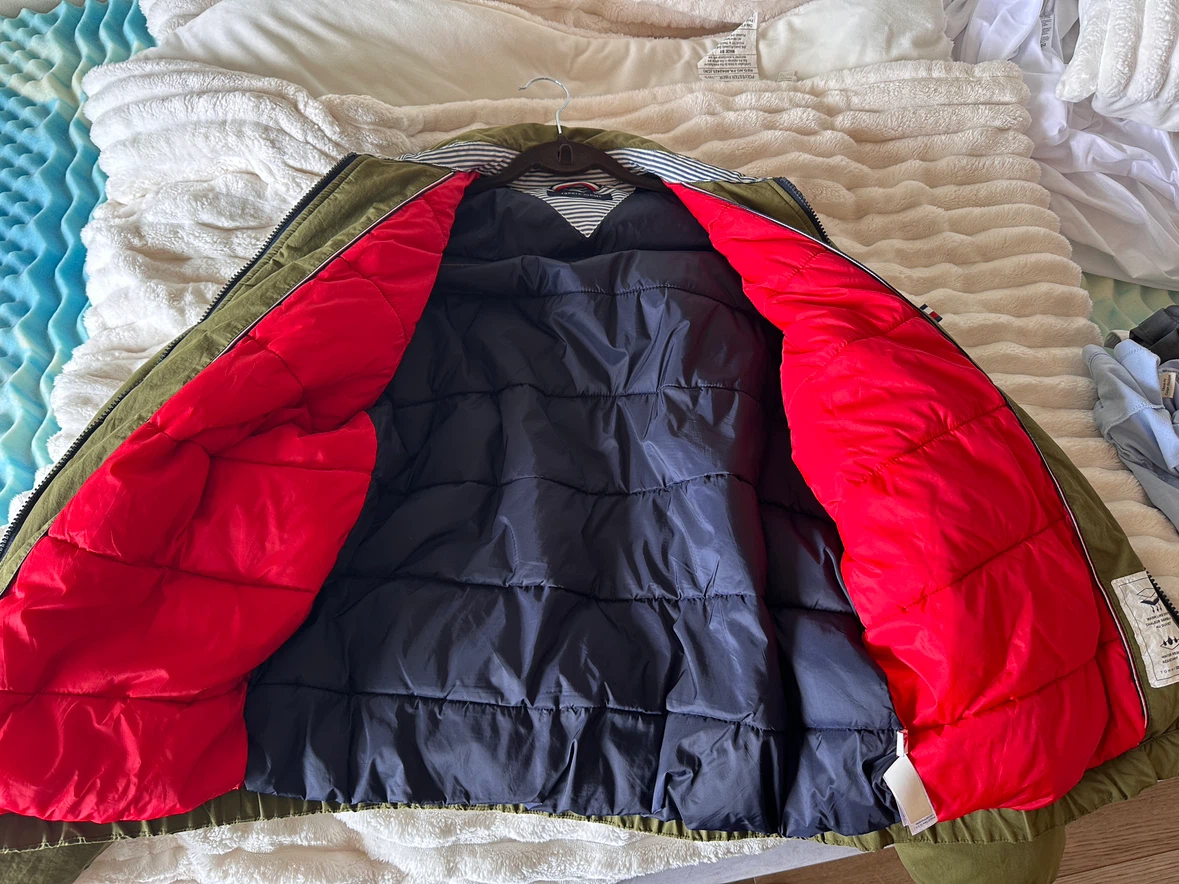 Tommy Hilfiger Olive Green Puffer Jacket - Size S - photo 2