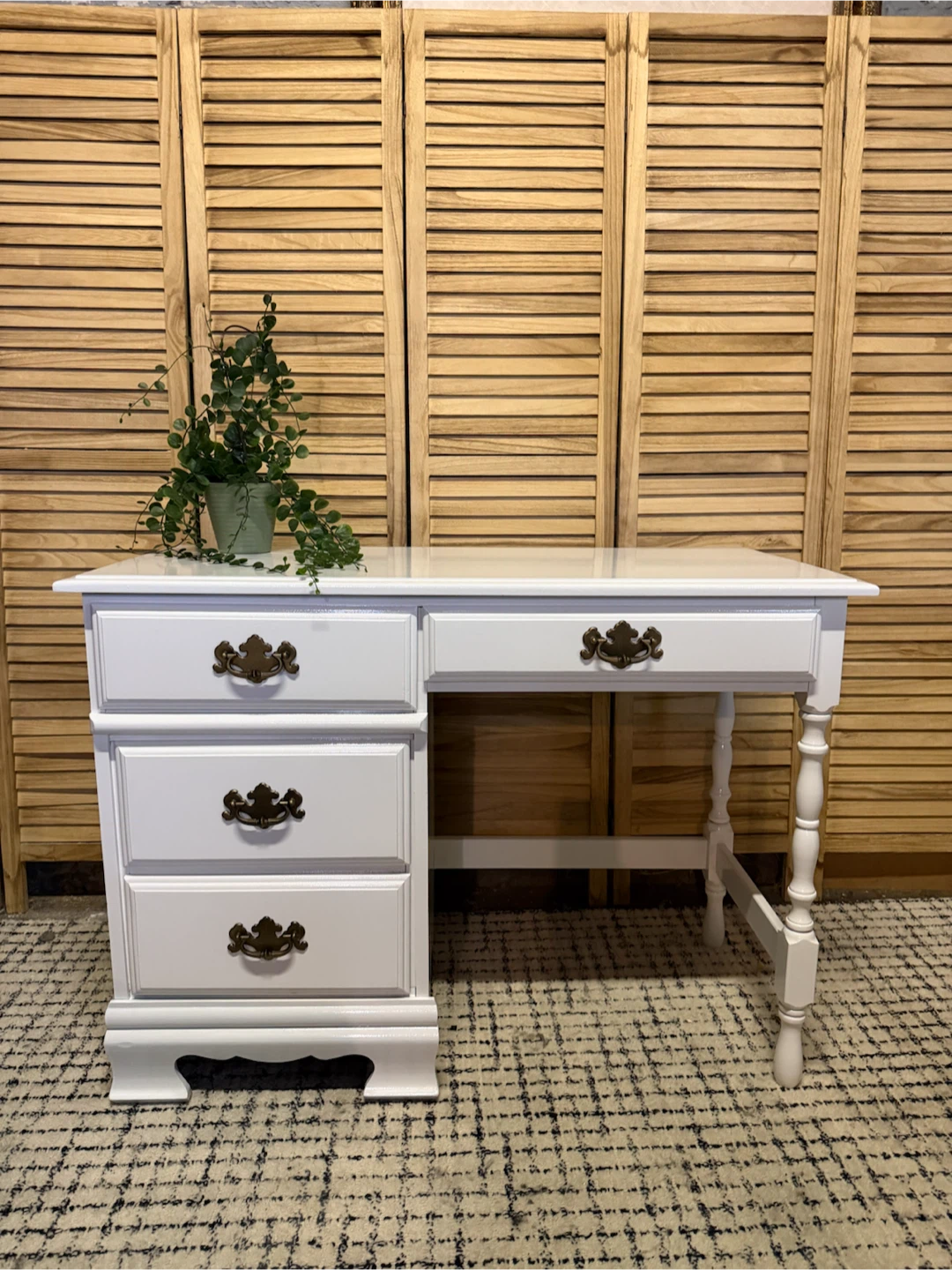 Solid Wood Vanity Desk