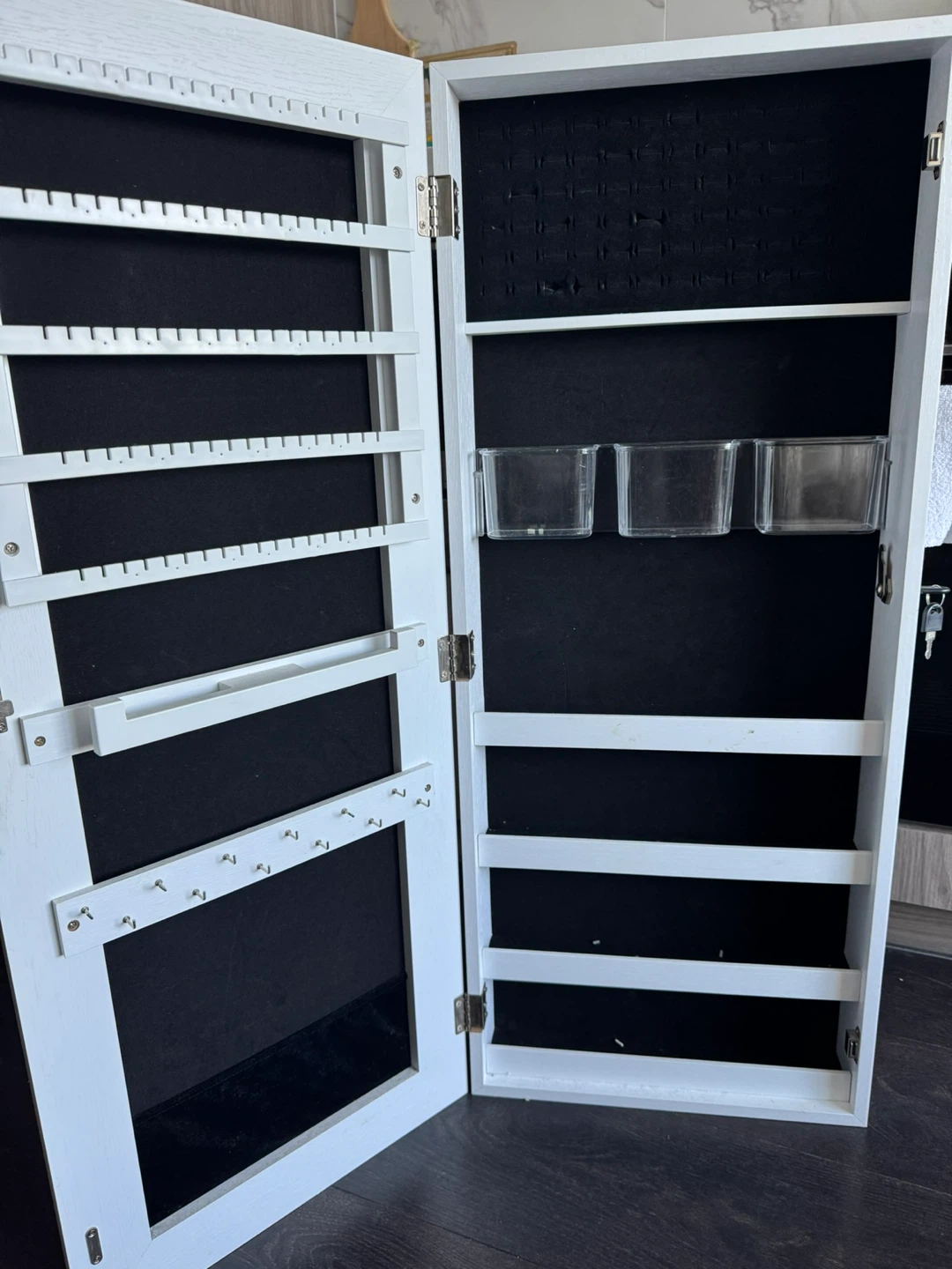 Over-the-Door Jewelry Cabinet with Mirror -Pickup Only - photo 3