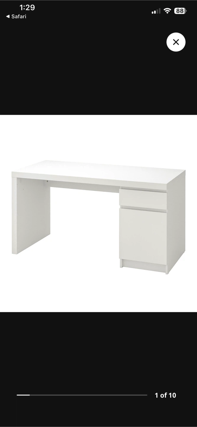 IKEA MALM Desk - White