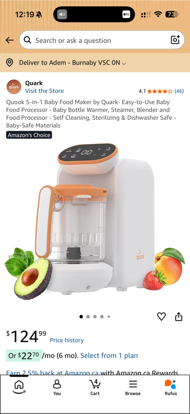 Quark 5-in-1 Baby Food Maker