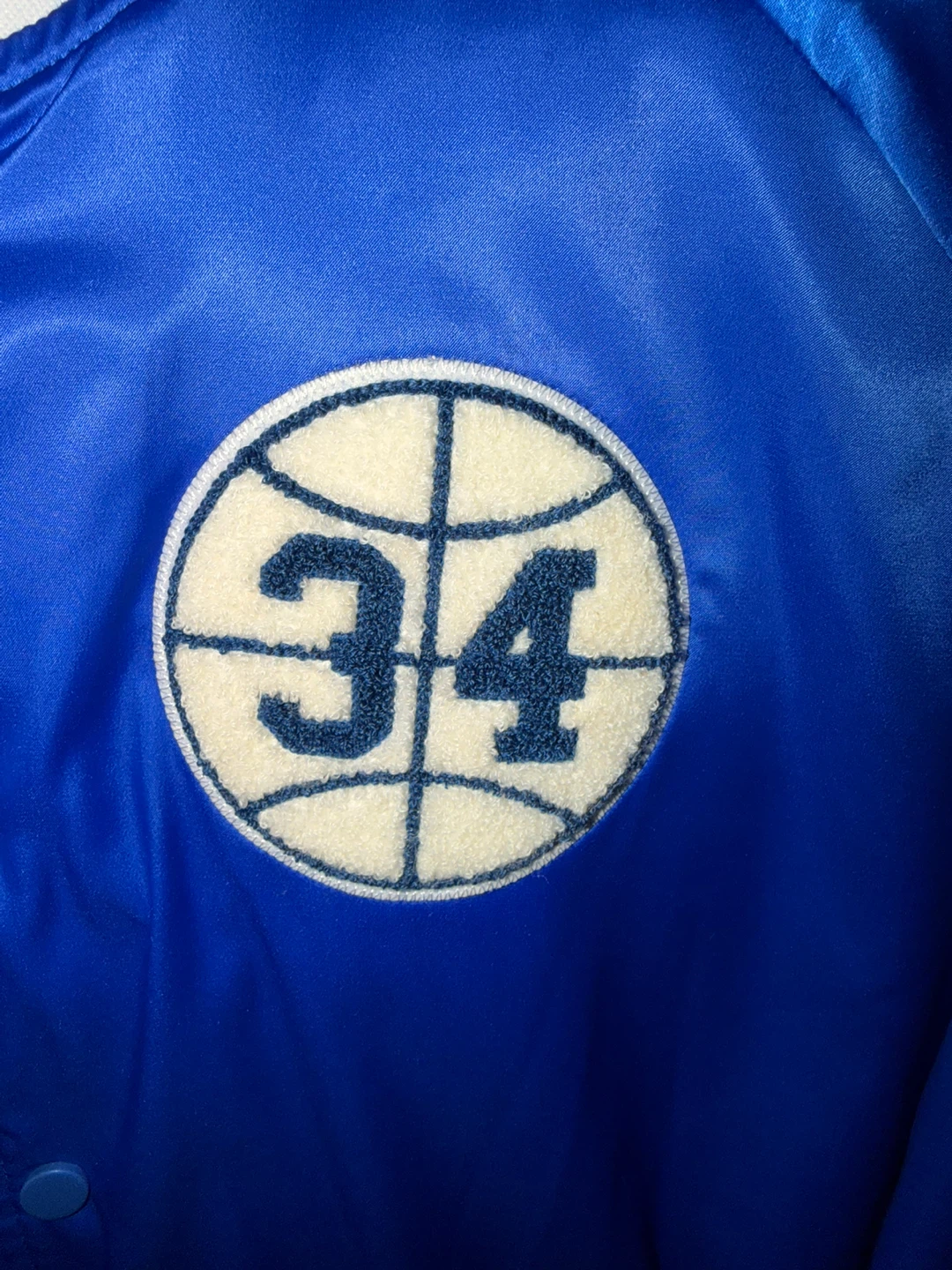 Jordan 40 Acres Varsity Jacket Royal Blue Men’s Size Lrg NWOT - photo 3