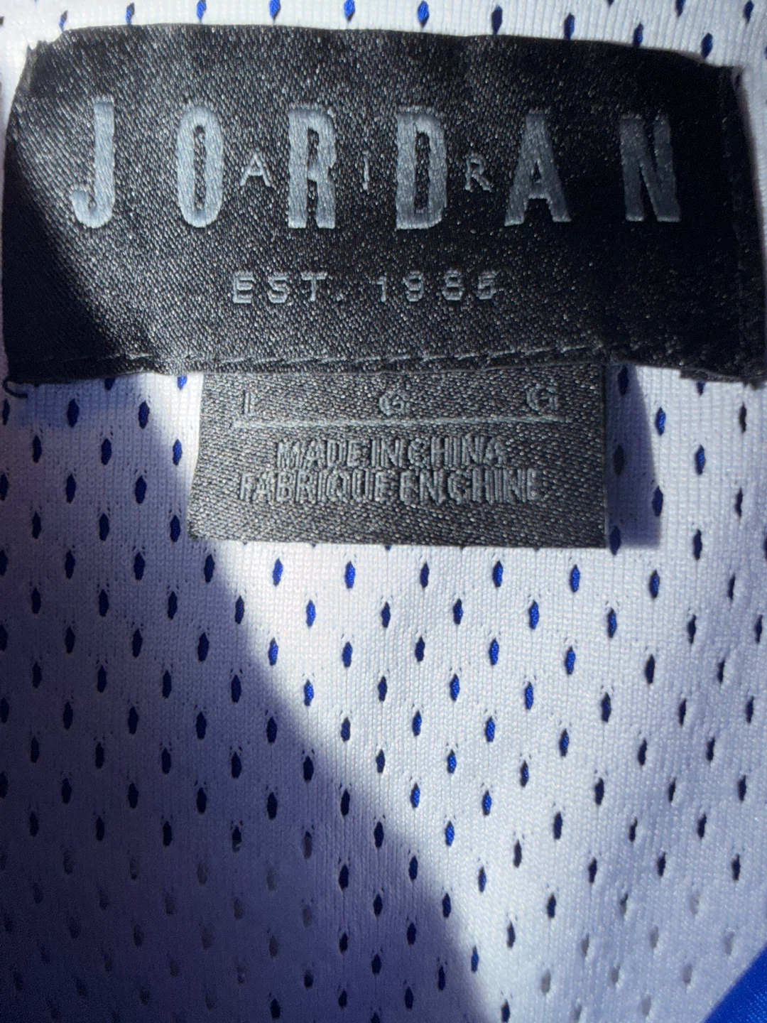 Jordan 40 Acres Varsity Jacket Royal Blue Men’s Size Lrg NWOT - photo 5