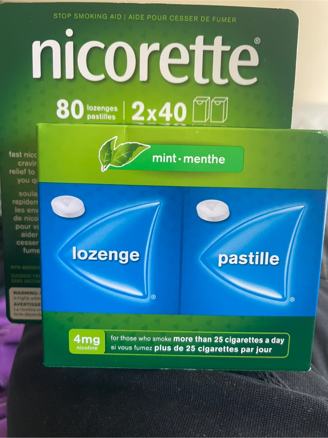 Nicorette 4mg Mint Lozenges - 80 Count