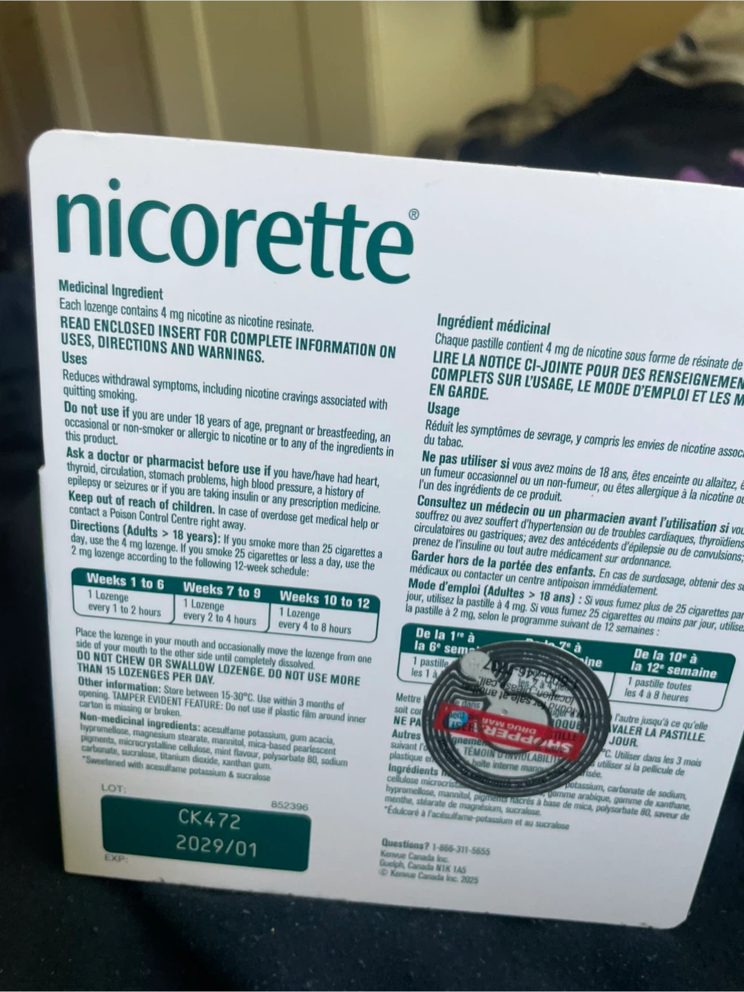 Nicorette 4mg Mint Lozenges - 80 Count - photo 2