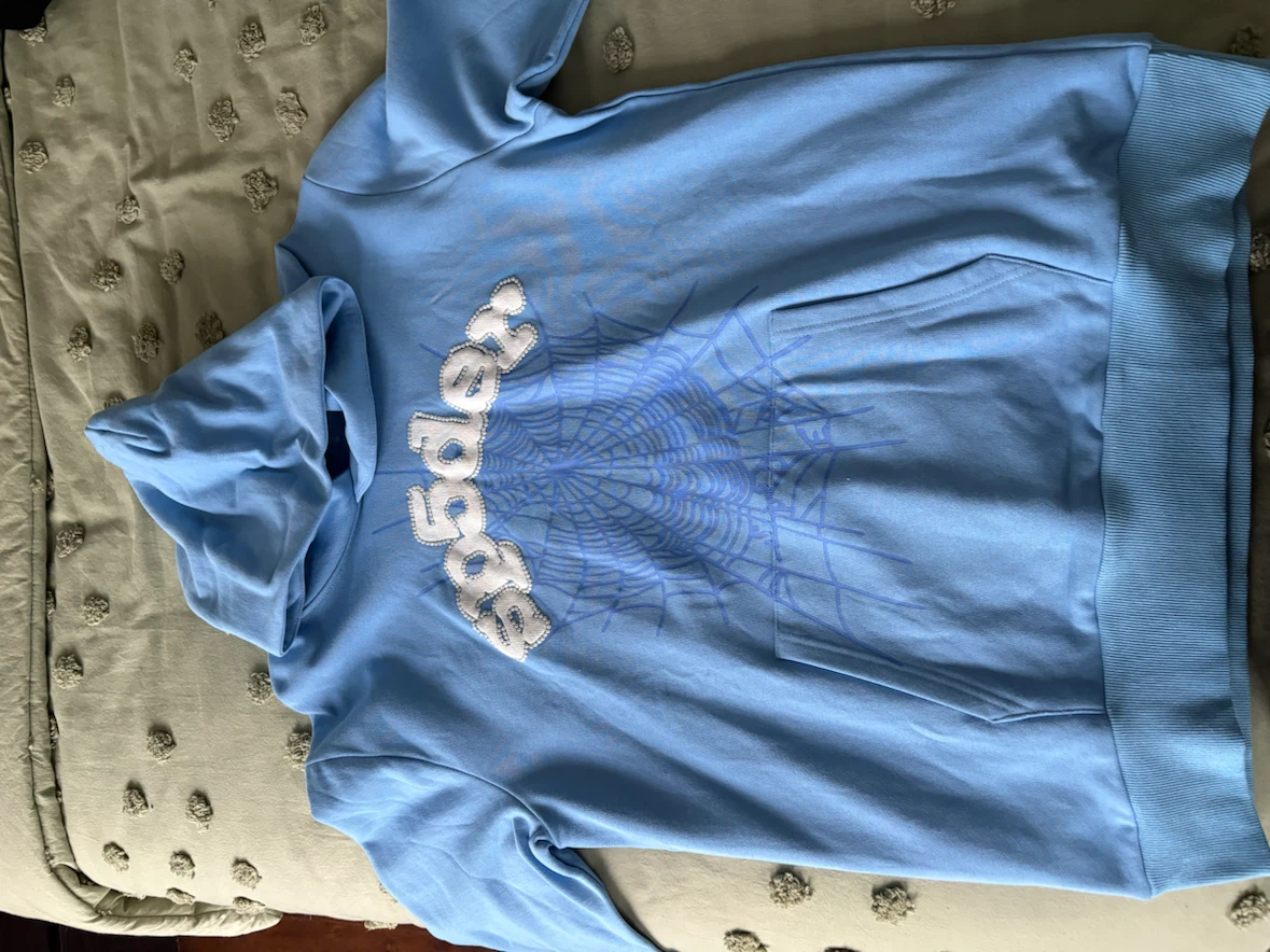 Sp5der Baby Blue Hoodie