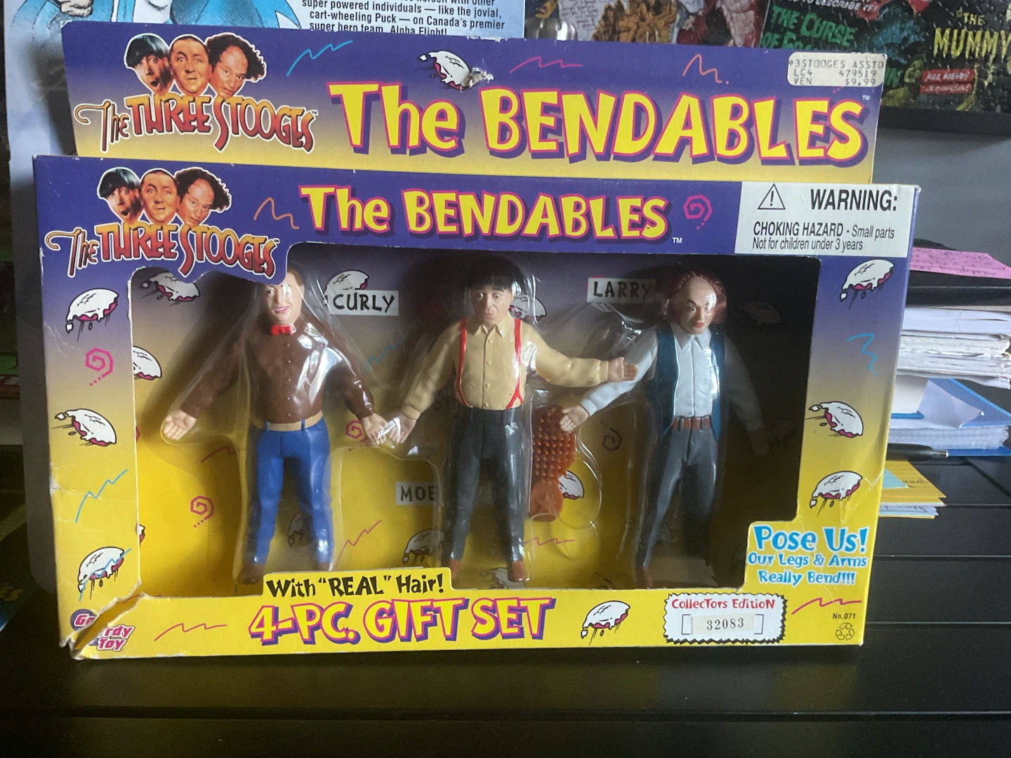 The Three Stooges The Bendable 4-PC. Gift Set
