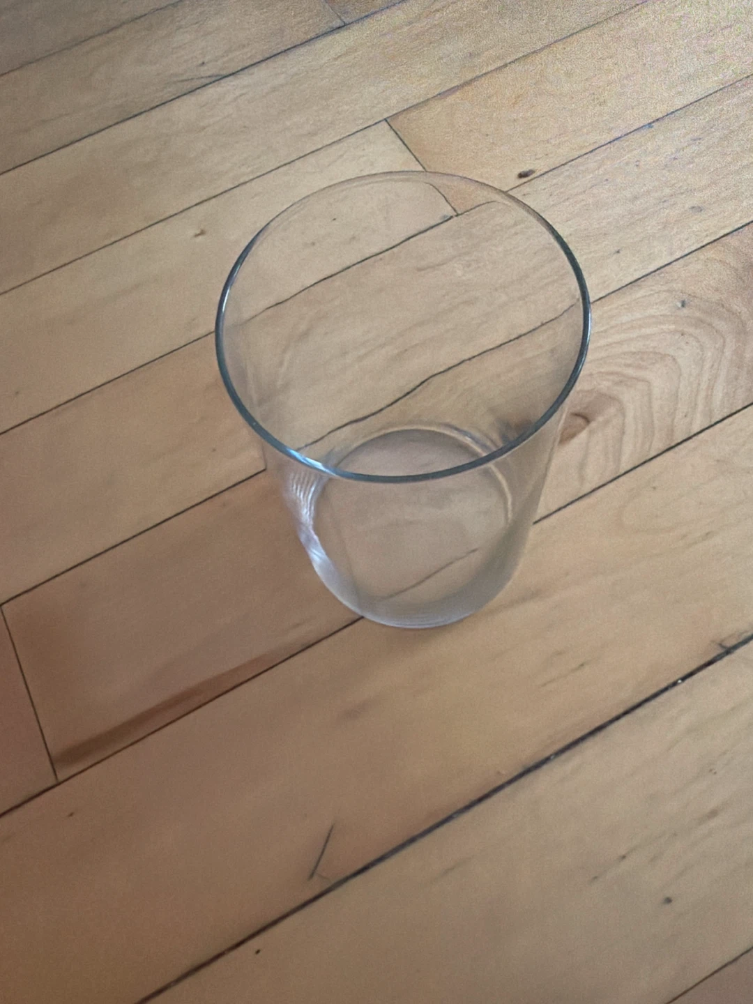 Clear Glass Cylinder Vase