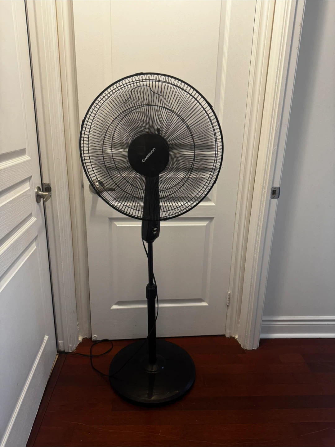Garrison Black Pedestal Fan