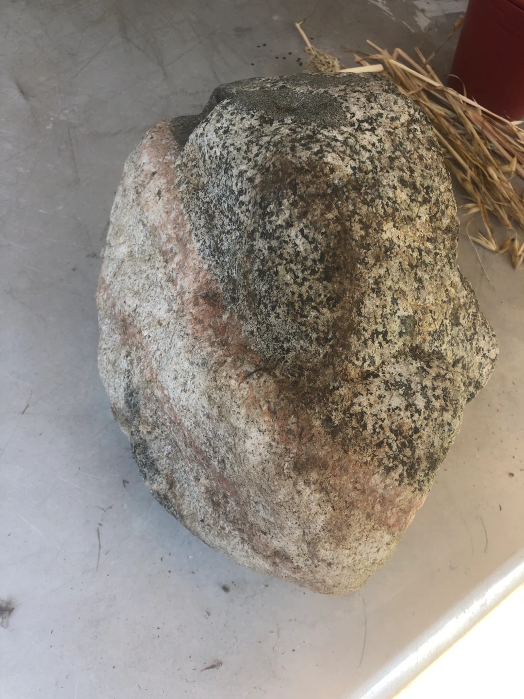 Decorative Rock with Pinkish Veining