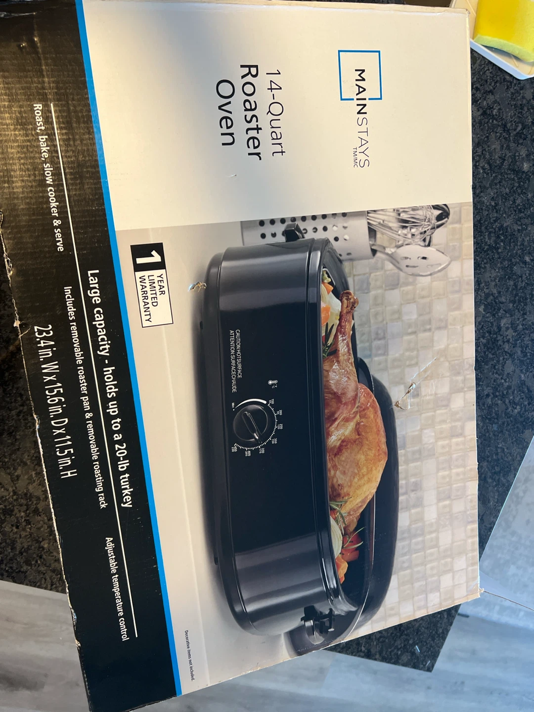 Mainstays 14-Quart Roaster Oven